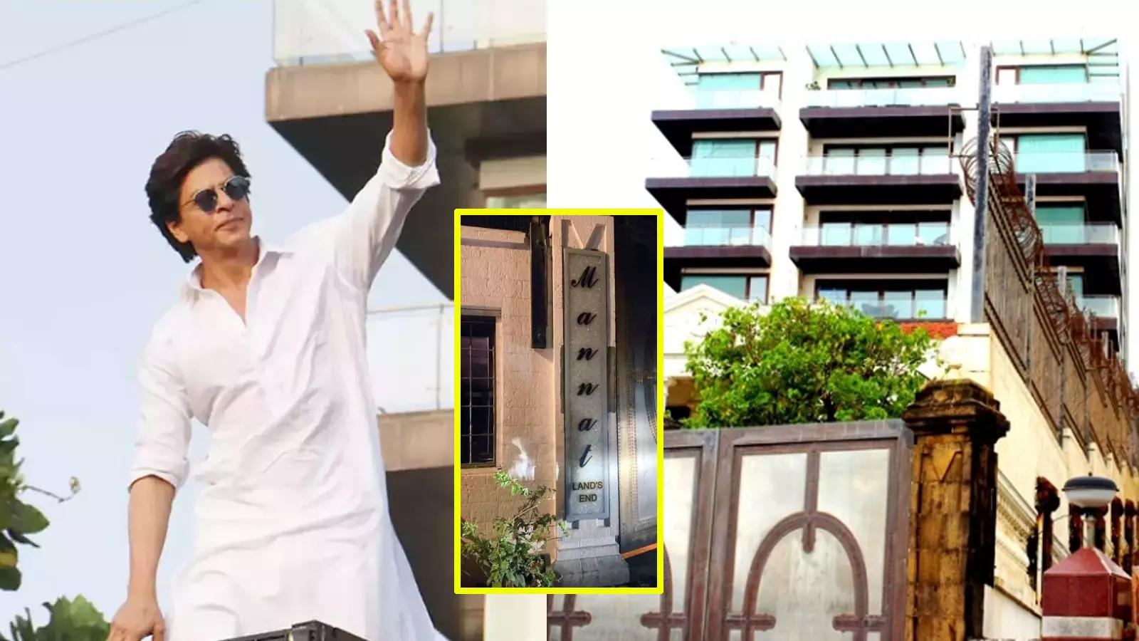 Shah Rukh Khan's bungalow 'Mannat' trends on social media owing to its new nameplate, fans call it 'classy' | Hindi Movie News - Bollywood - Times of India