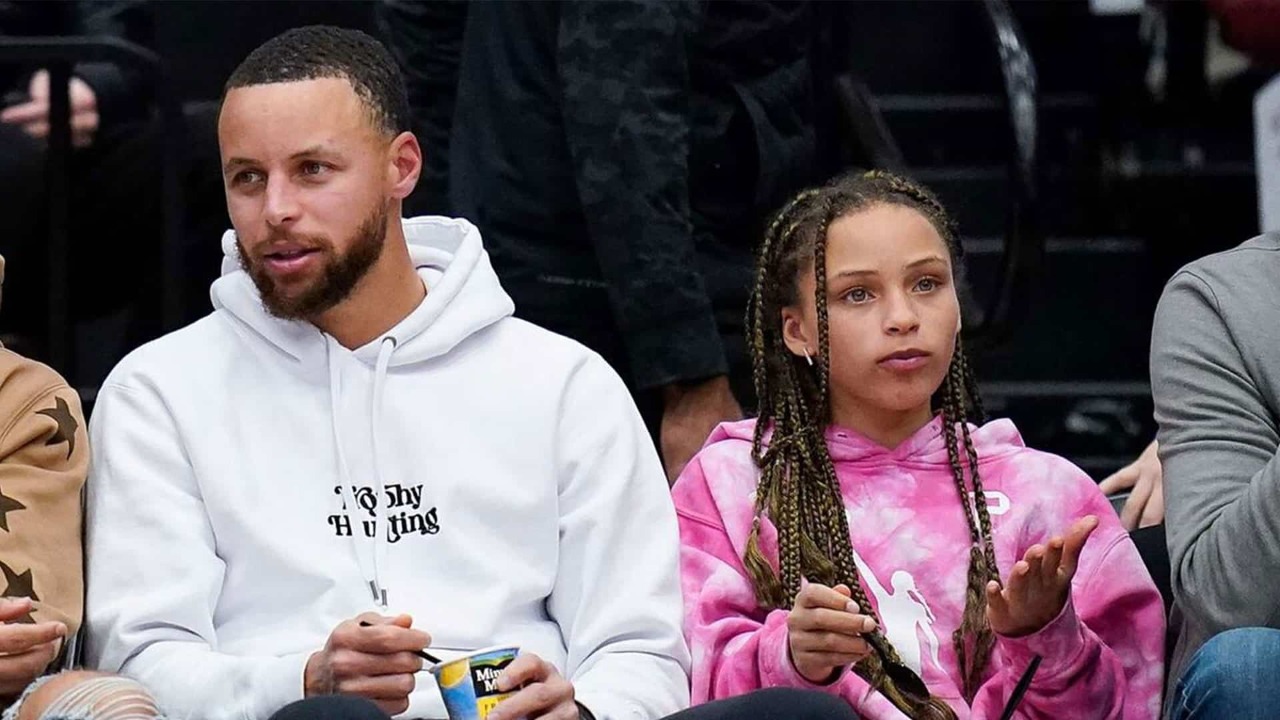 Riley Curry Steals the Show at NBA Play In Game Courtside